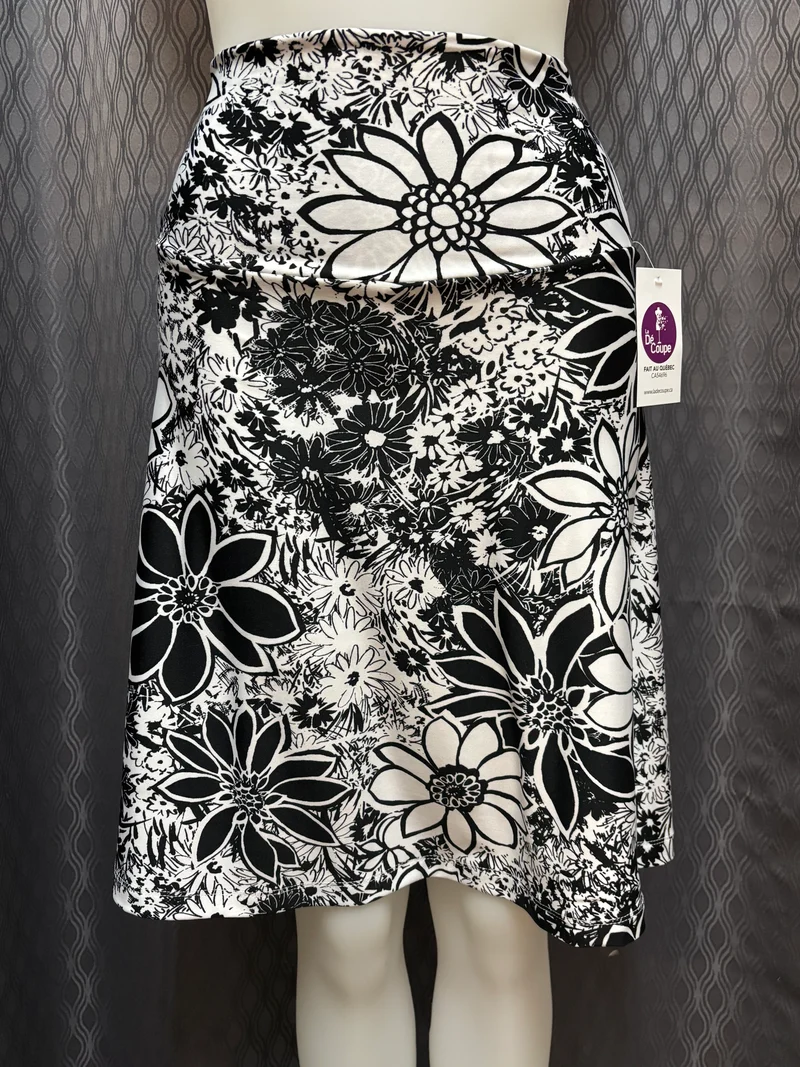 Jupe-cuoltte fleurs blanches