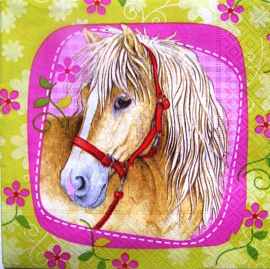 Lot de 20 Serviettes Cheval