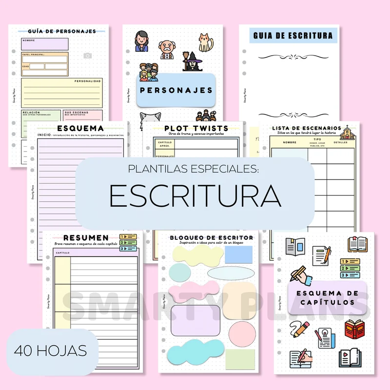 Pack Plantillas - Escritores