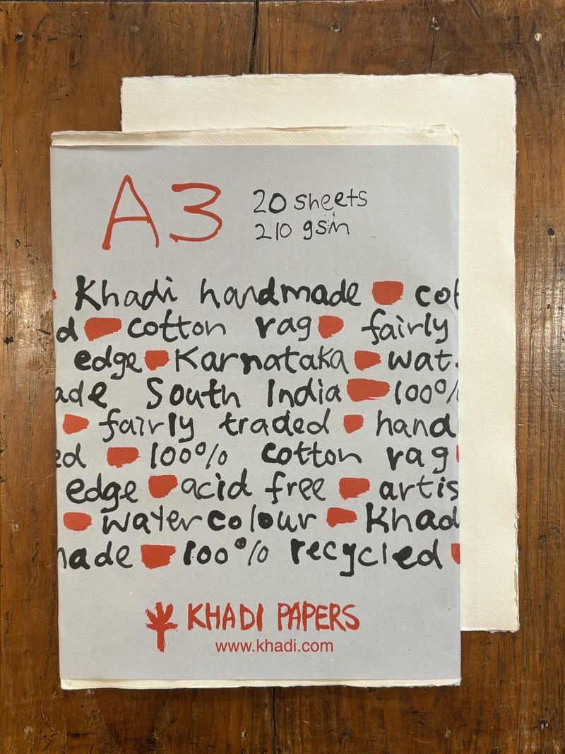 Lot Feuille A3 210gr - Khadi Papers