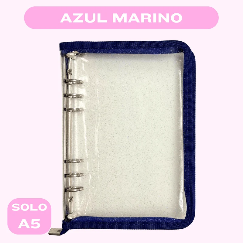 Planificador Transparente - Azul Marino
