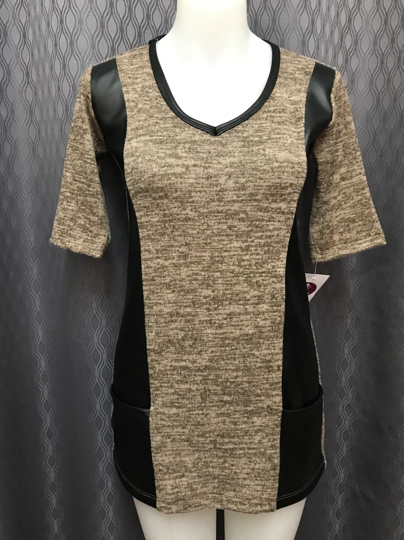 Tunique Taupe Cuir