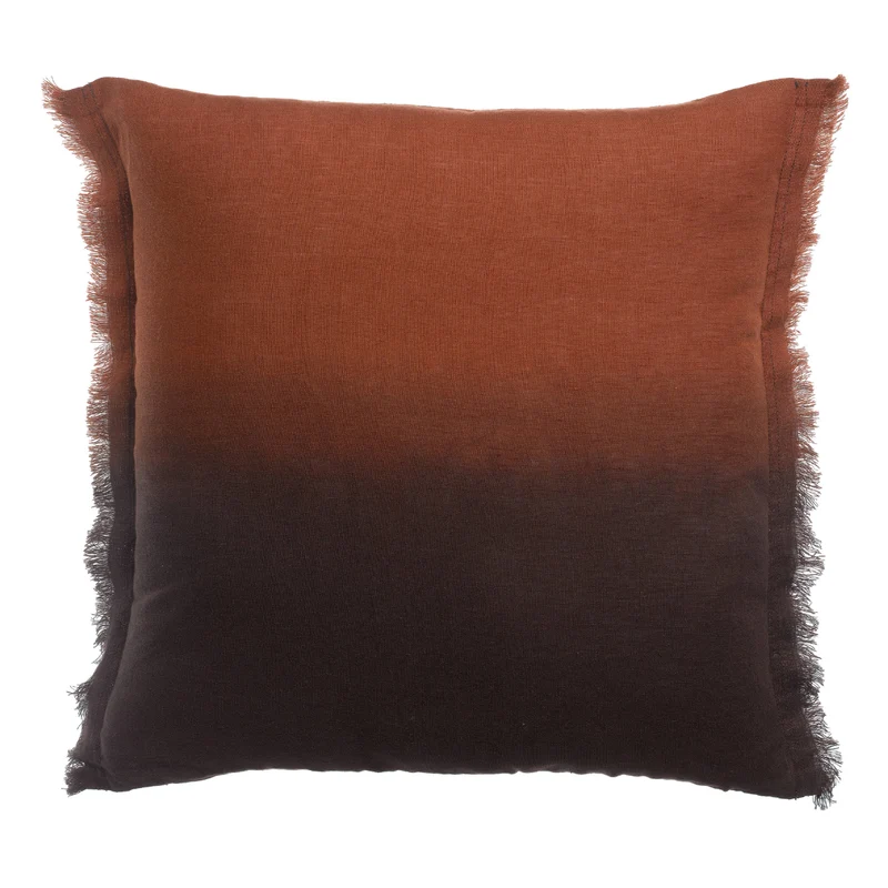 Coussin en lin ZEFF SHADE - Ébène