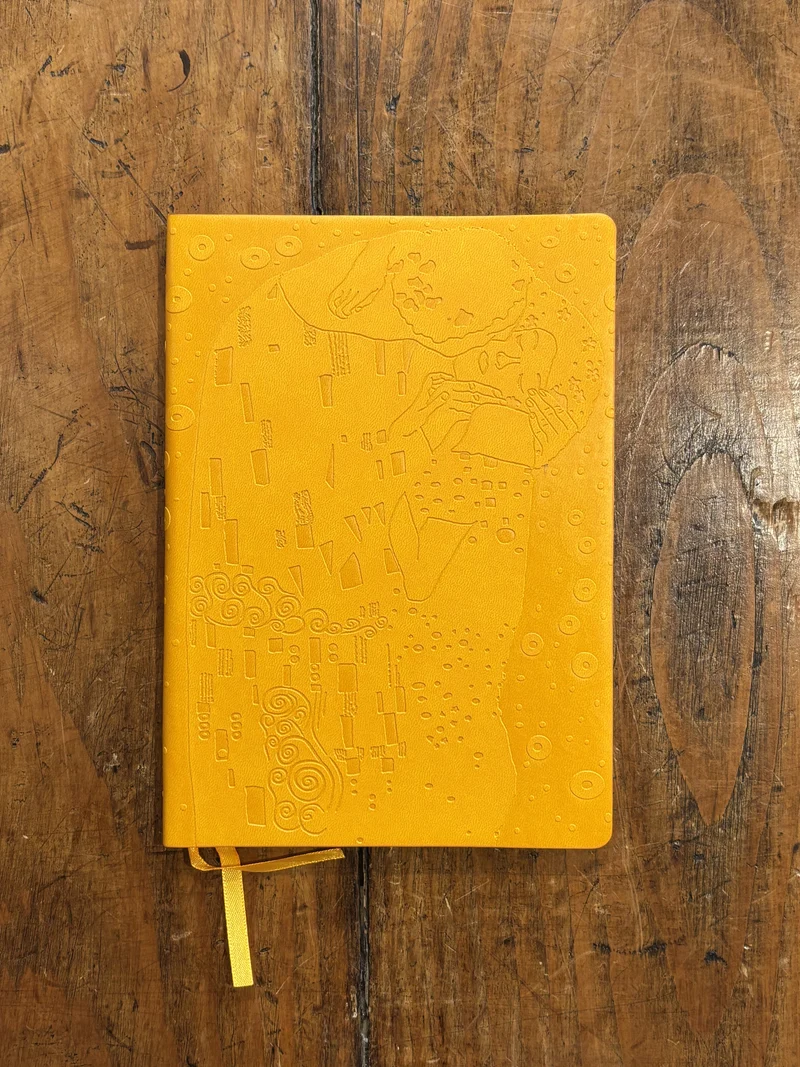 Gustav Klimt The Kiss Carnet Cuir Vegan - Flame Tree