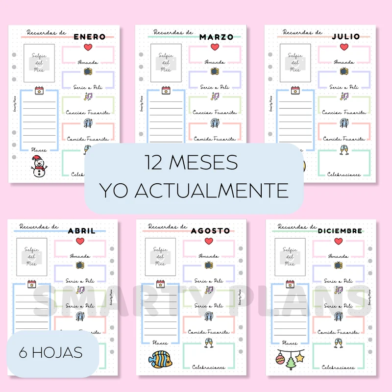 Pack Anual - Recuerdos de 12 Meses