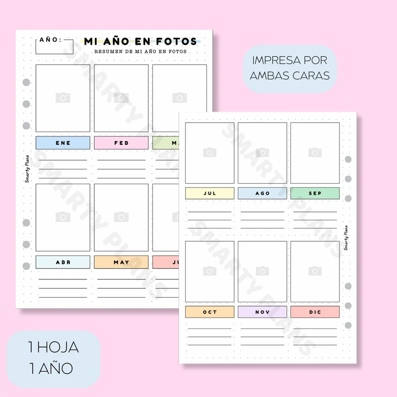Hoja Anual - Mi Año en Fotos