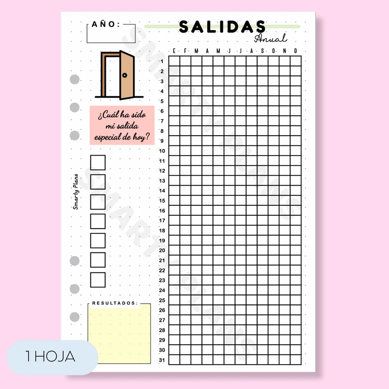 Hoja Anual - Salidas