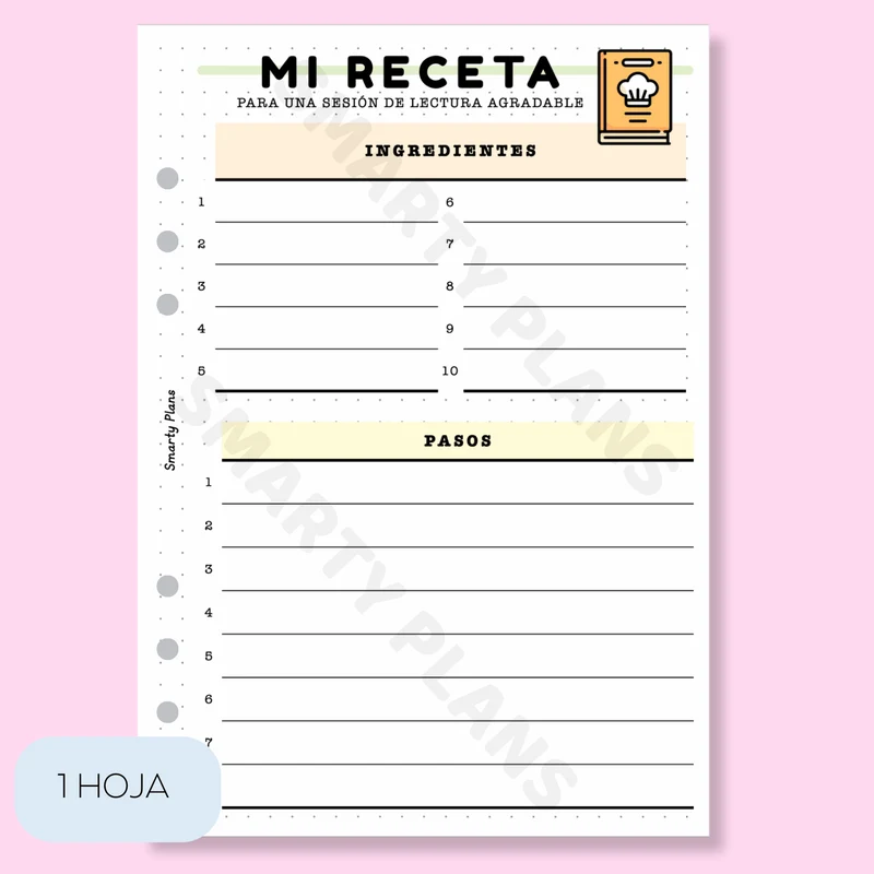 Plantilla Lectura - Mi Receta