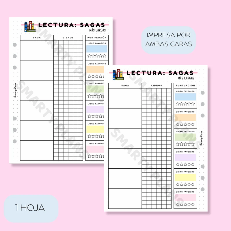 Plantilla Lectura - Sagas Largas