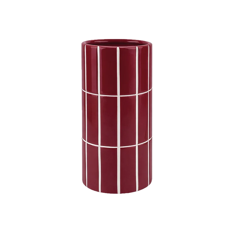Vase Carrelage - burgandi
