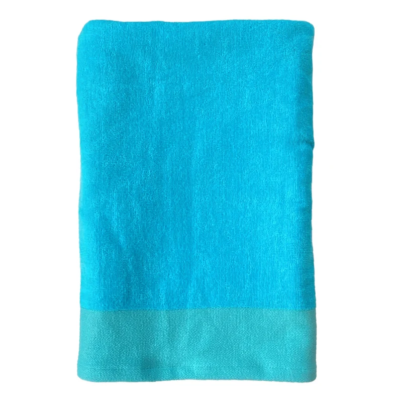 Serviette de bain éponge velours unie - Shady - 90x160cm ou 140x180cm