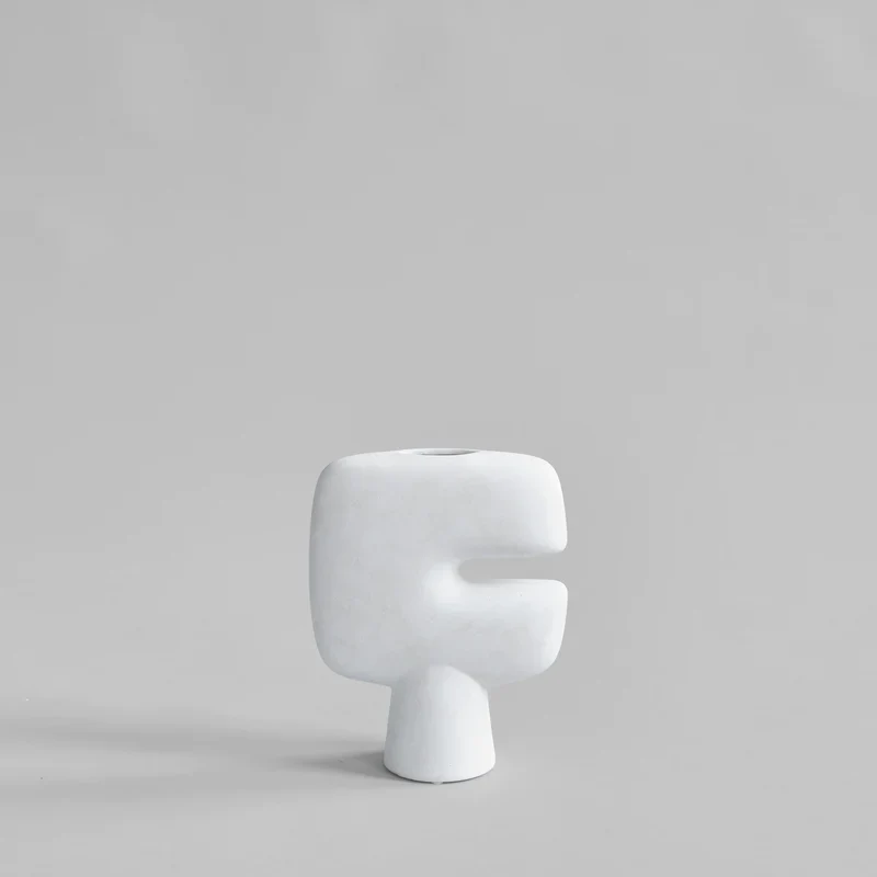 Vase décoratif Tribal Mini | Blanc Os