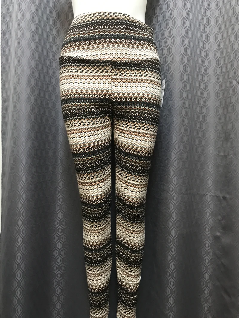 Leggings à motif brun