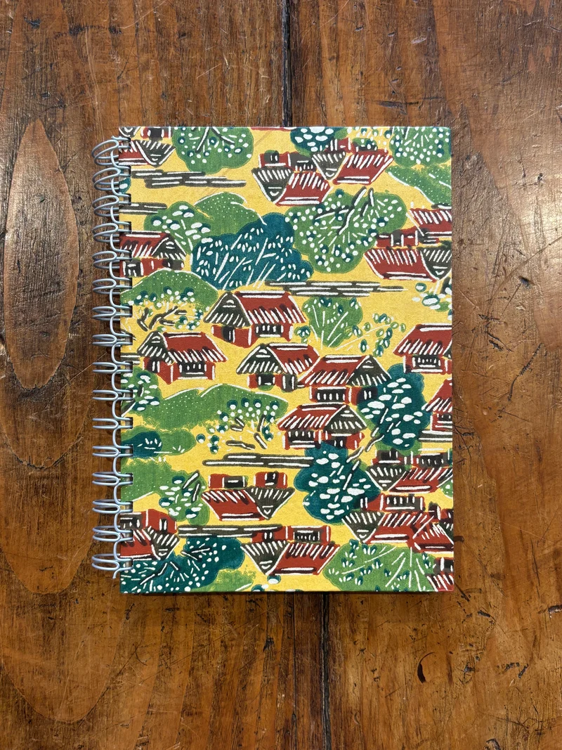 Carnet Maison Jaune A5 Spirale - Legatoria La Carta