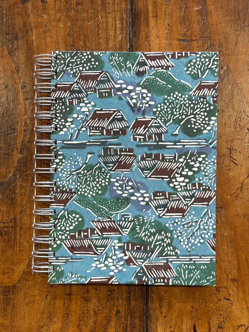 Carnet Maison Bleue A5 Spirale - Legatoria La Carta