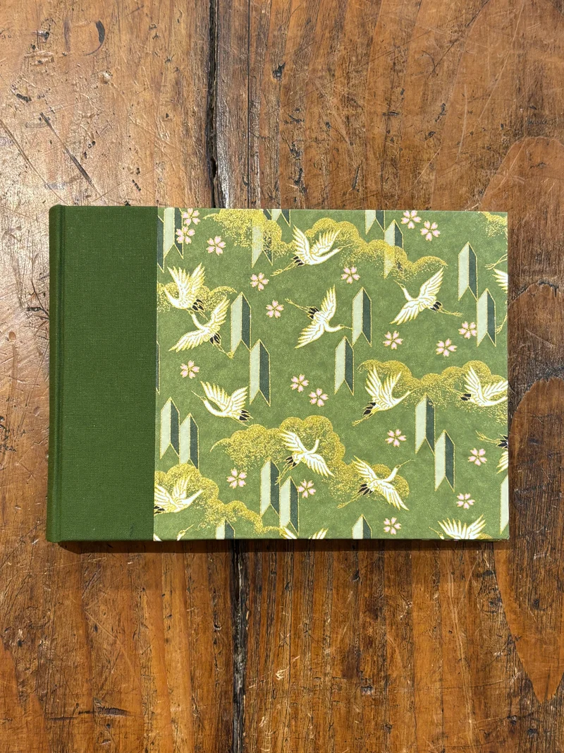 Petit Carnet Paysage Grue Verte - Legatoria La Carta