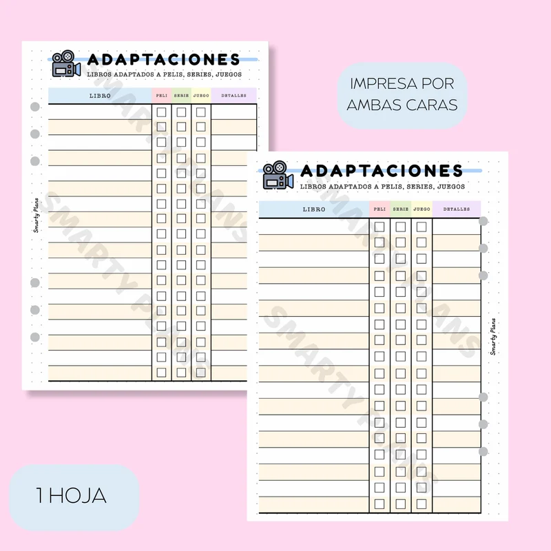 Plantilla Lectura - Adaptaciones