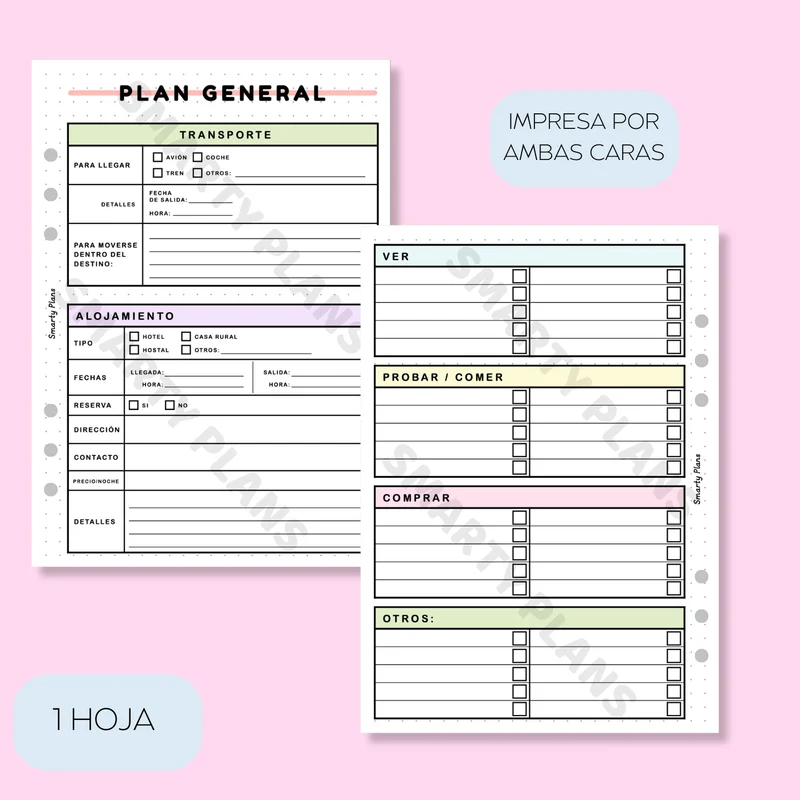 Plantilla Viajes - Plan General