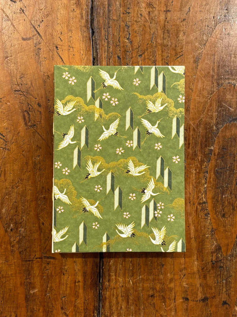 Carnet A6 Grue Vert - Legatoria La Carta