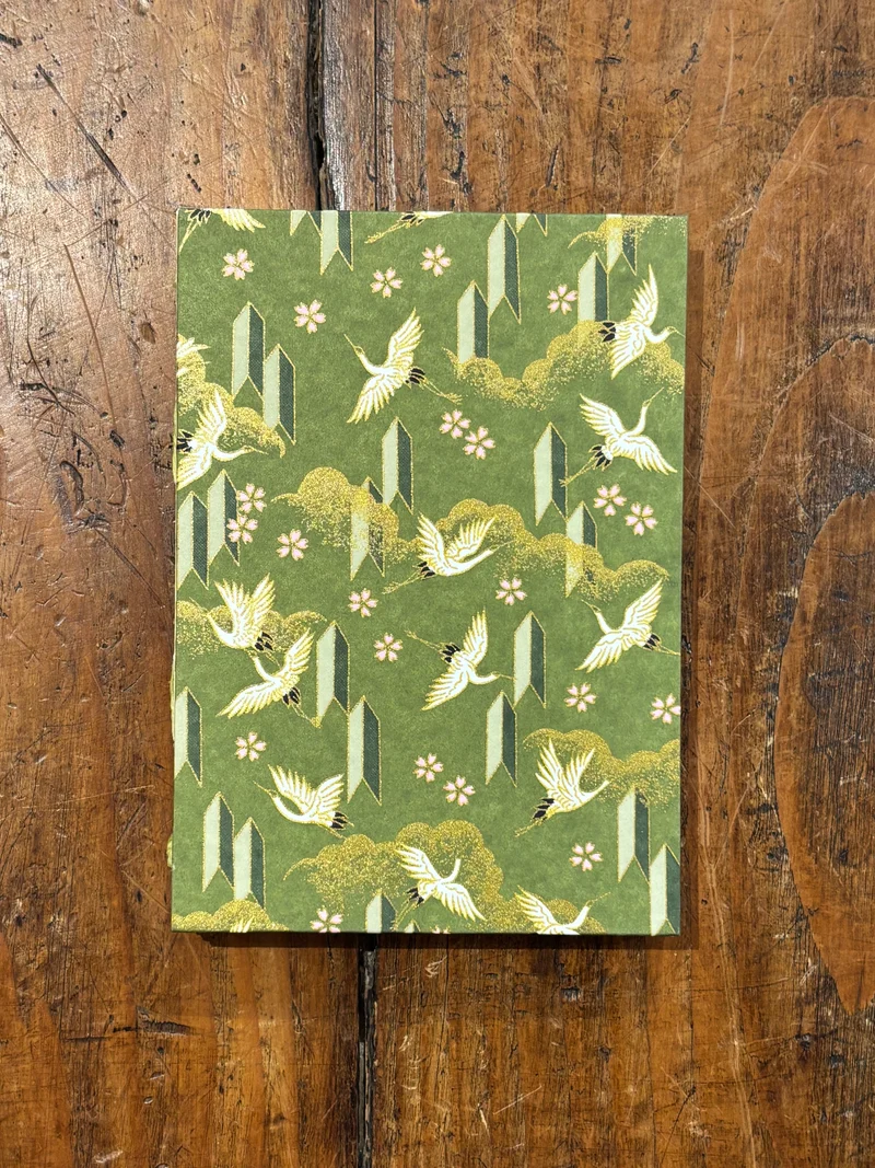 Carnet A4 Grue Verte - Legatoria La Carta