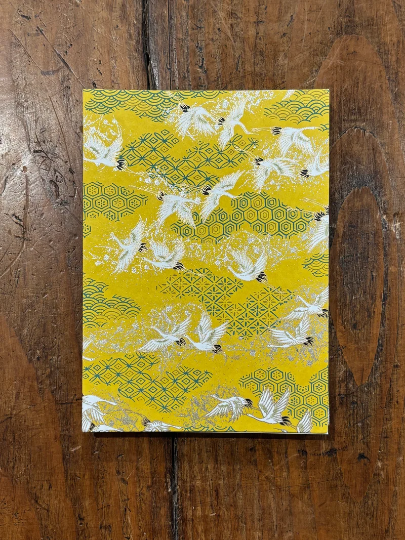 Carnet A4 Grue Jaune - Legatoria La Carta