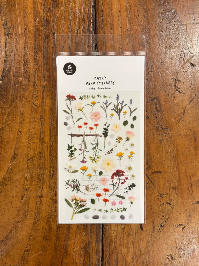 Stickers Flower Letter - Suatelier Design