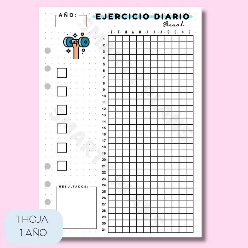 Hoja Anual - Ejercicio Diario