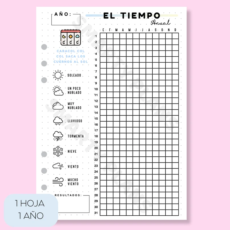 Hoja Anual - El Tiempo