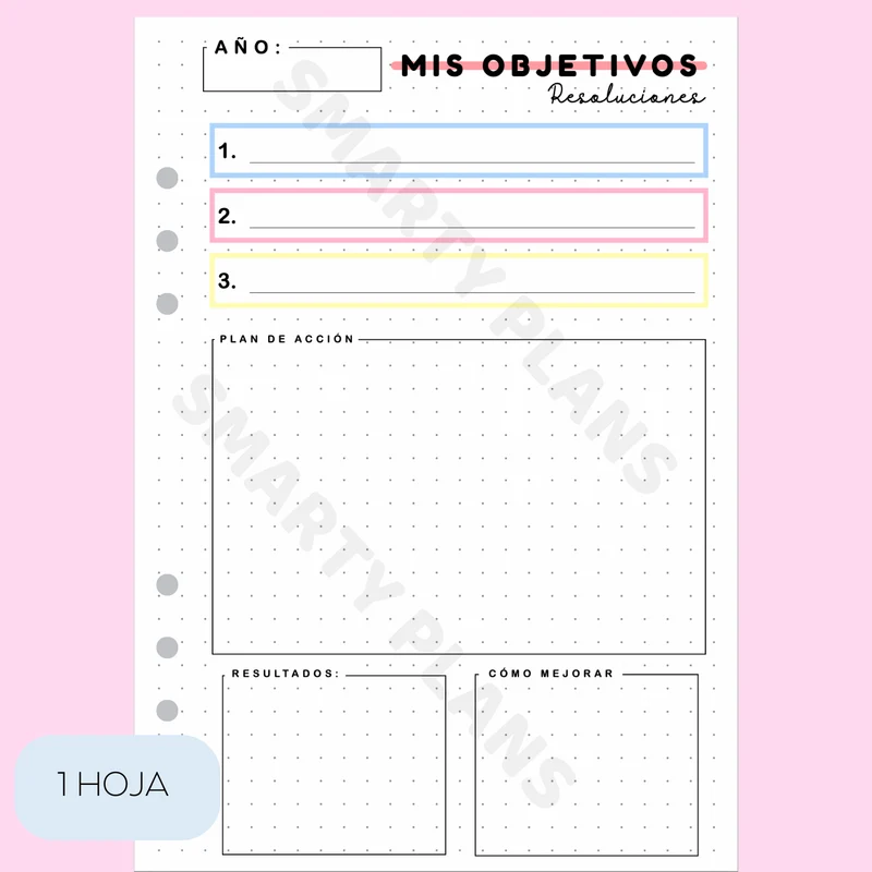 Hoja Anual - Objetivos/Resoluciones