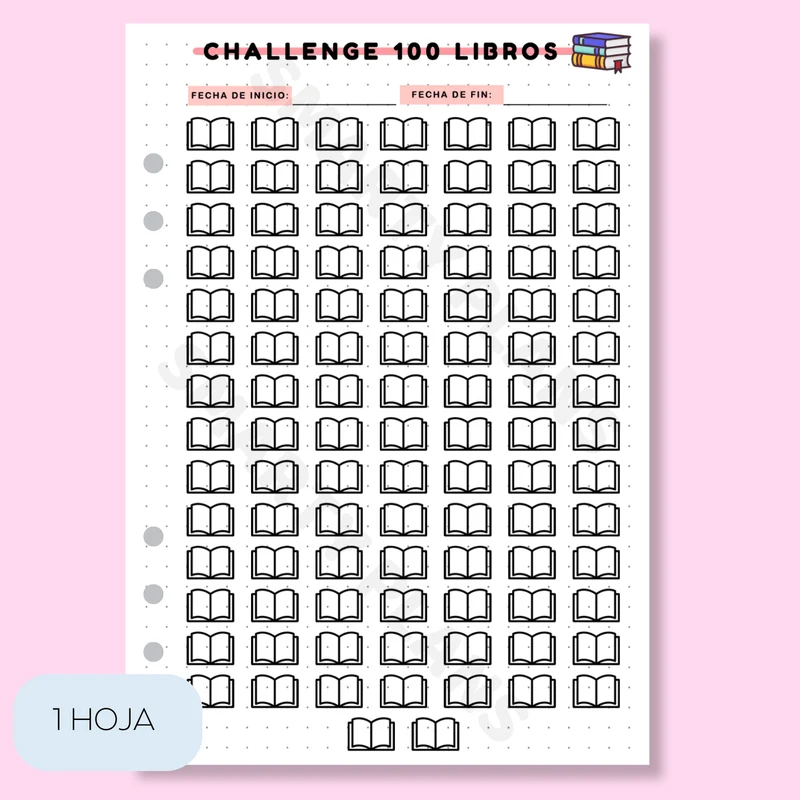Plantilla Lectura - Desafío 100 libros