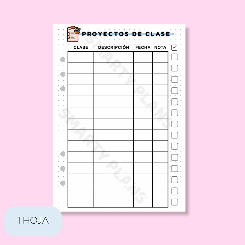Plantilla Individual Estudiantes - Proyectos de Clase