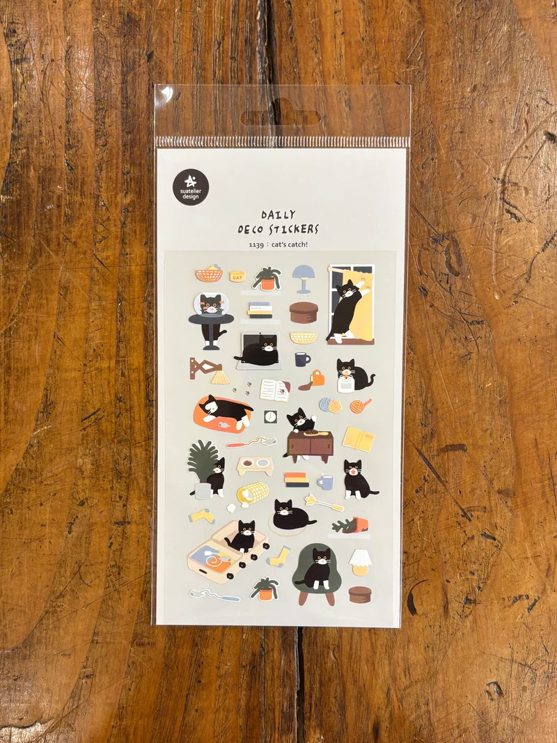 Stickers Cat's Catch! - Suatelier Design