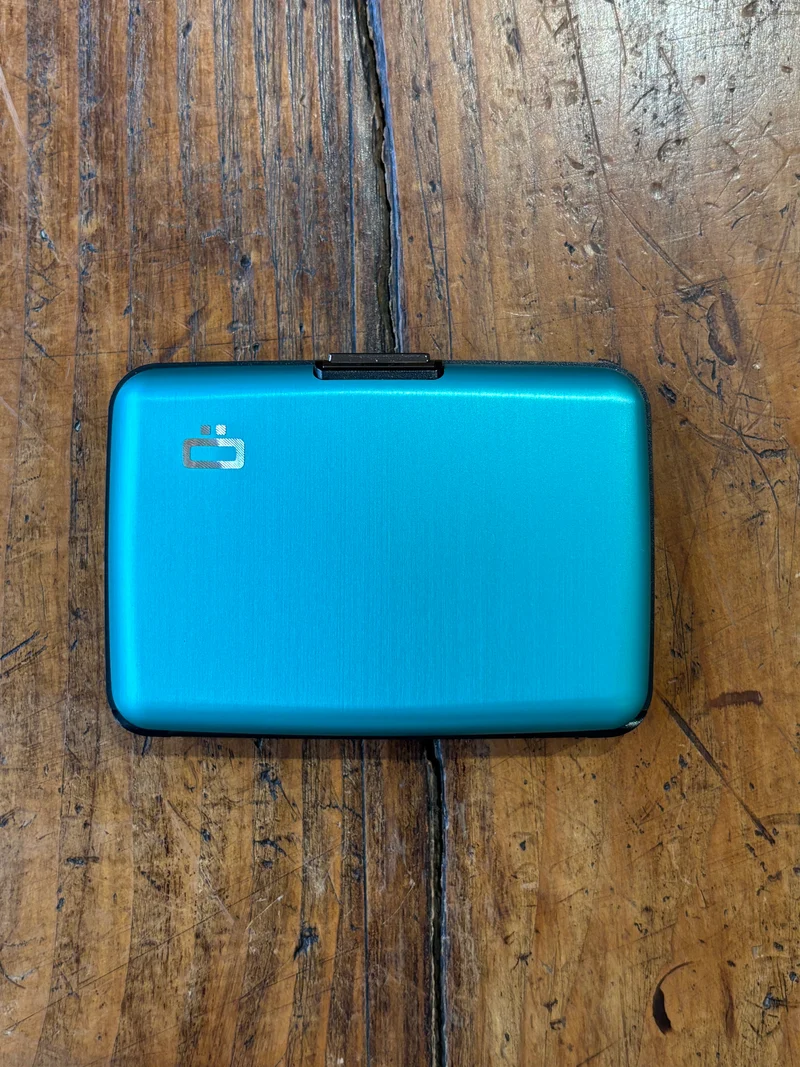 Porte-carte Turquoise Lisse - Ögon Design