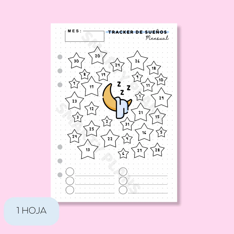 Plantilla Individual Mensual - Tracker Mis Sueños