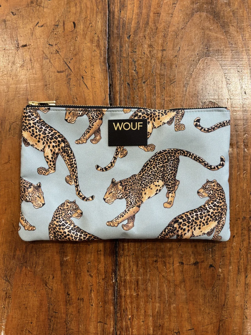 Pochette XL Emerald Leopard - WOUF