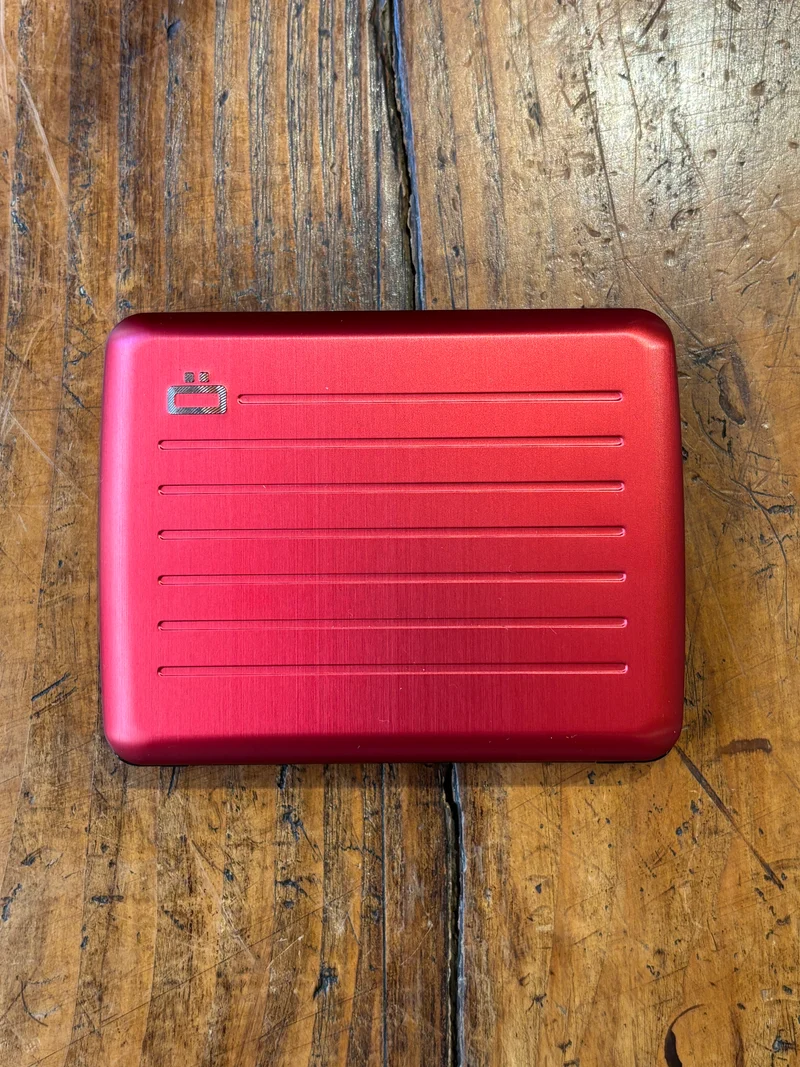 Porte-carte Rouge Large - Ögon Design