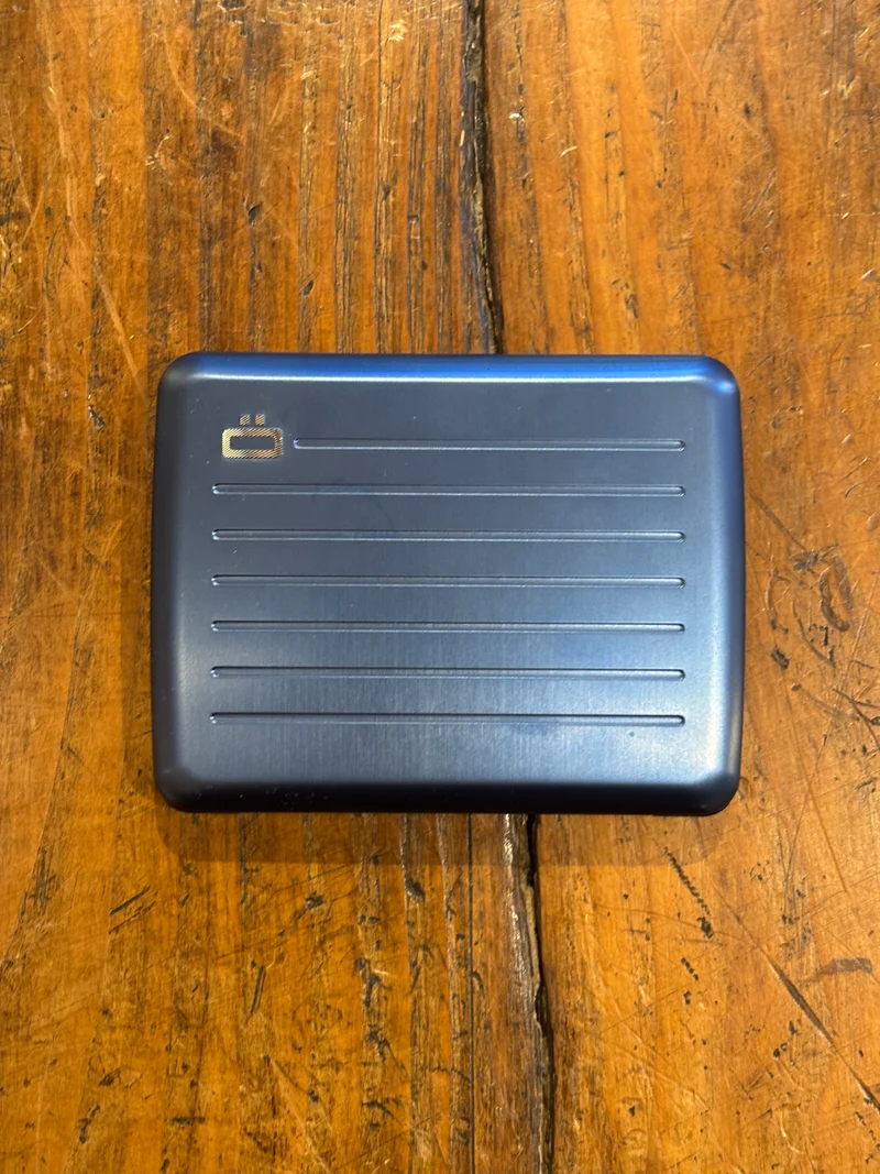 Porte-carte Navy Blue Large - Ögon Design