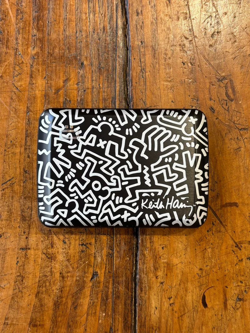 Porte-carte Keith Haring Black Strié - Ögon Design