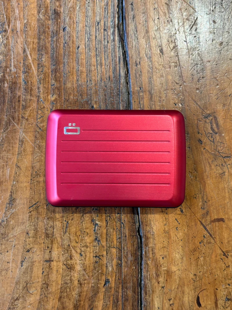 Porte-carte Rouge Strié - Ögon Design