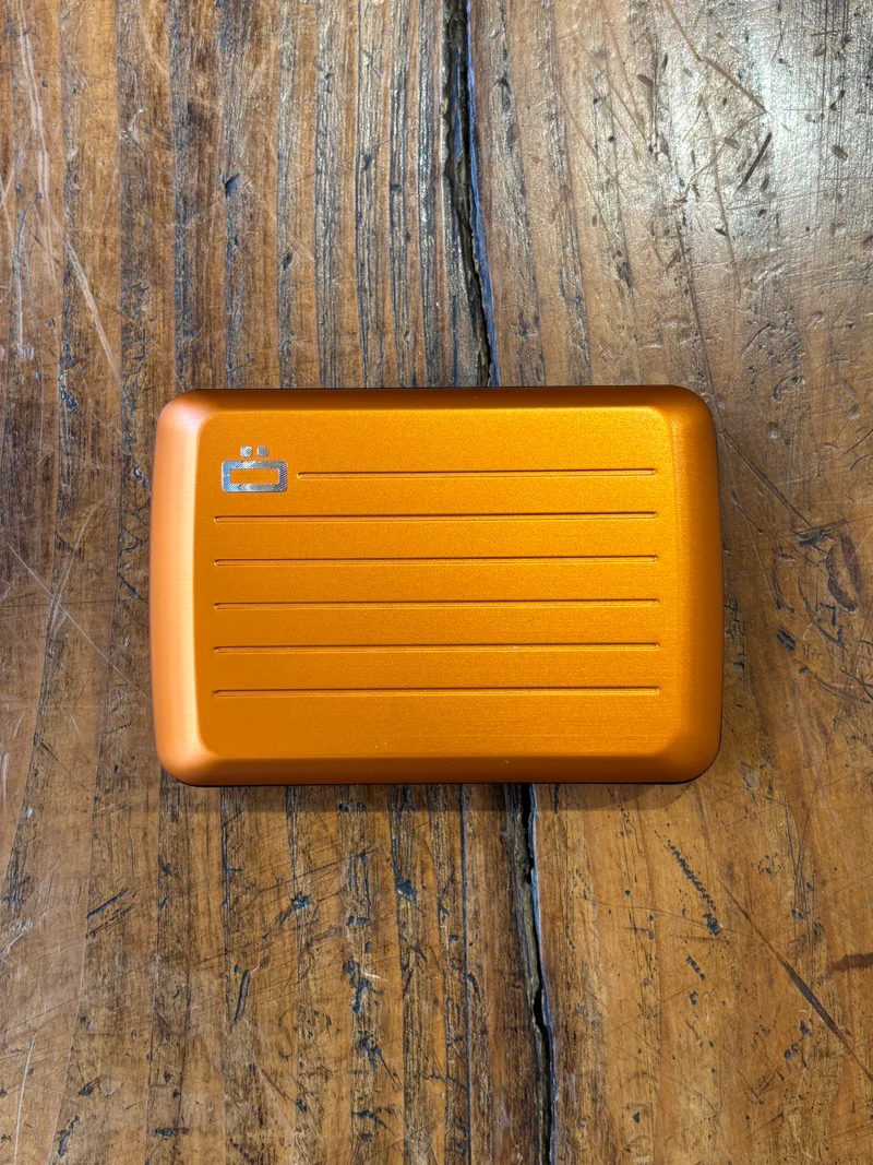 Porte-carte Orange Strié - Ögon Design