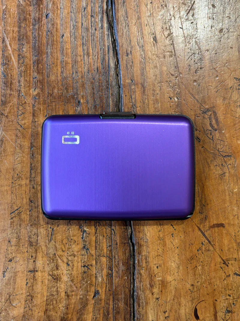 Porte-carte Purple Lisse - Ögon Design