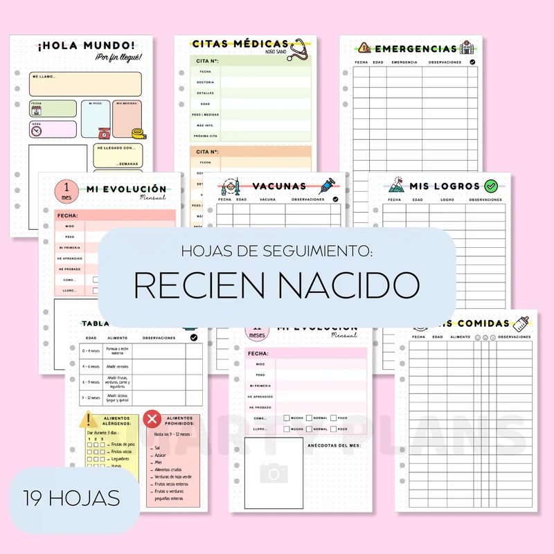 Pack Plantillas - Recién Nacido