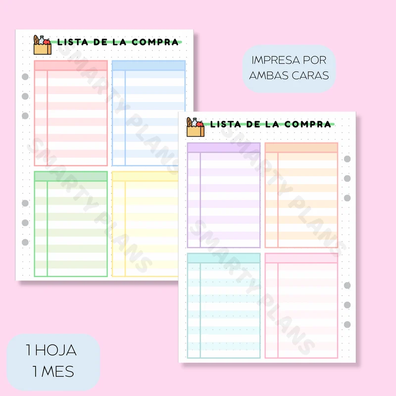 Plantilla Individual Alimentación - Lista de la Compra