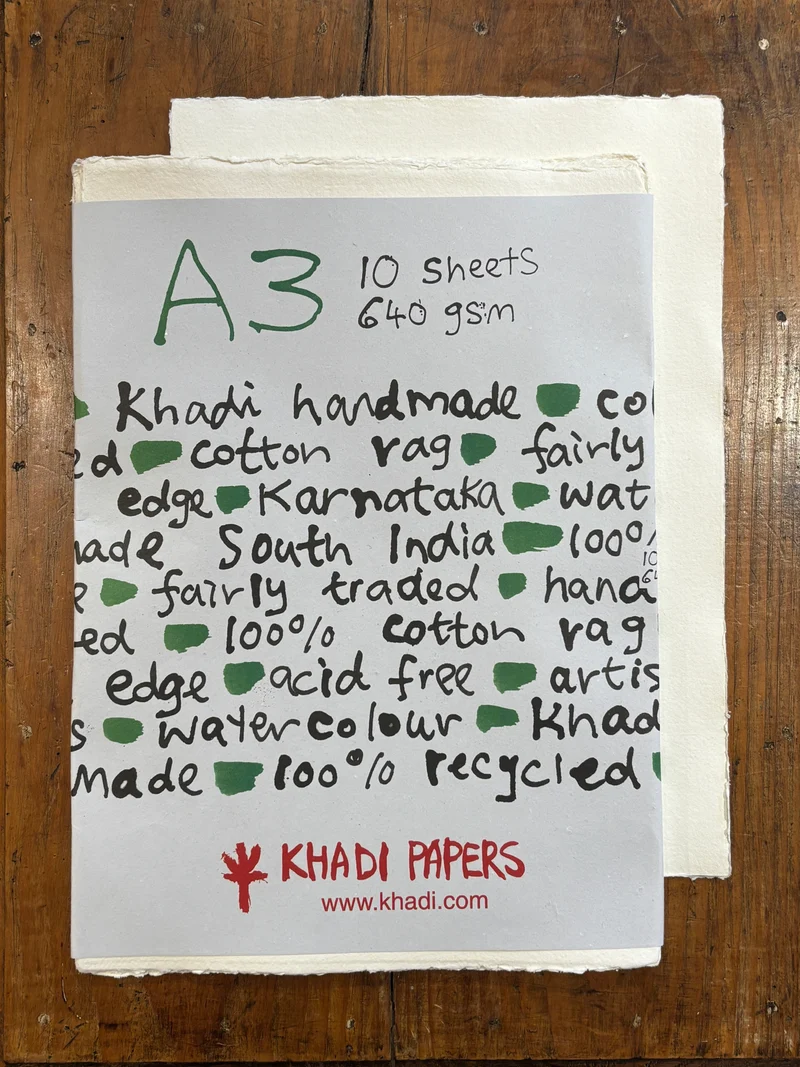 Lot Feuille A3 640gr - Khadi Papers