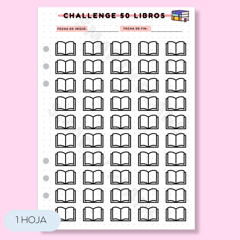 Plantilla Lectura - Desafío 50 Libros