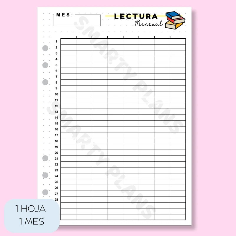 Plantilla Mensual Individual - Lectura
