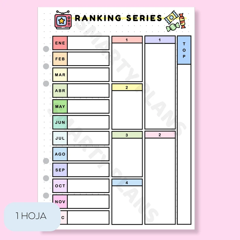 Hoja Anual - Ranking Series