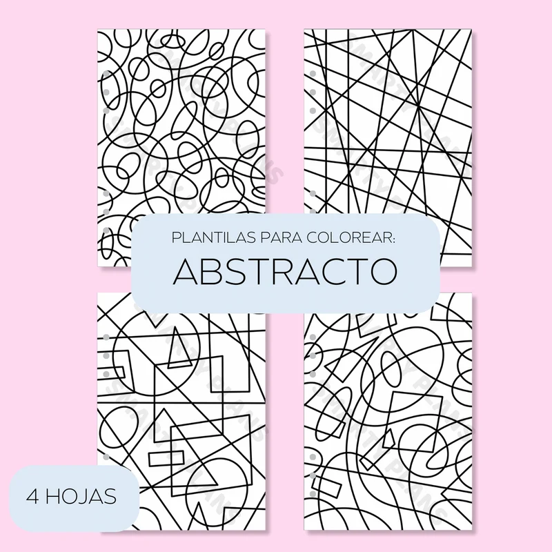 Plantillas para Colorear - Abstracto