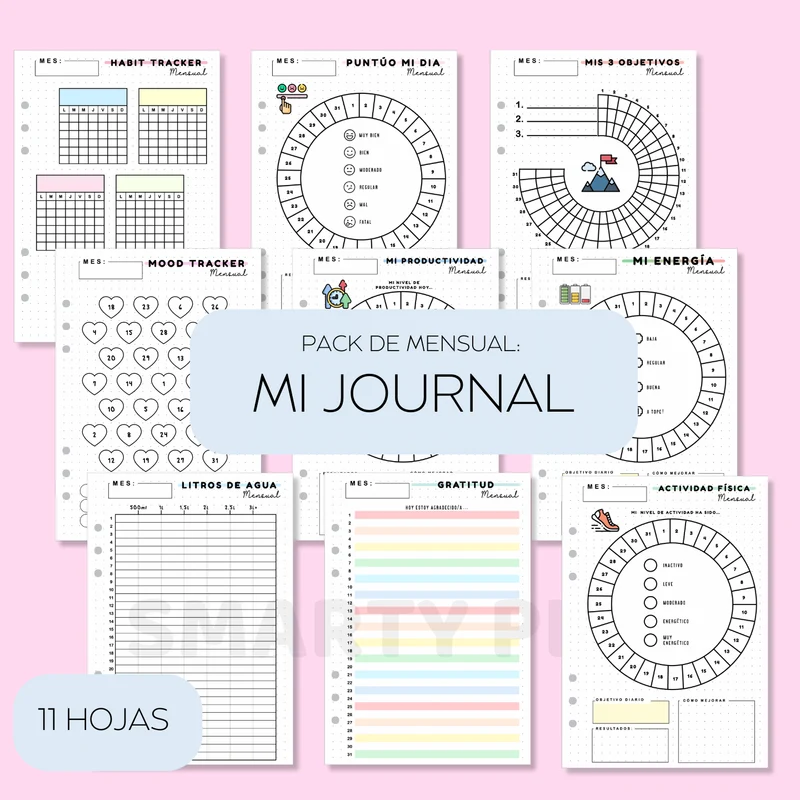 Pack Mensual - Mi Journal