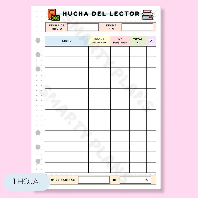 Plantilla Individual - Hucha del Lector